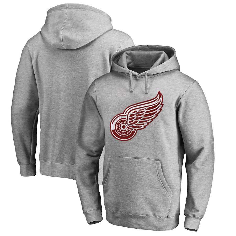 Men's Customized Detroit Red Wings Gray All Stitched Pullover Hoodie,We sell and wholesale Men's Customized Detroit Red Wings Gray All Stitched Pullover Hoodie on line form chian!